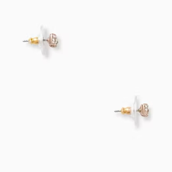 ♠️Kate Spade♠️ Ready Set Bow Pave Rose Gold Bow Studs/NWT - Picture 2 of 6